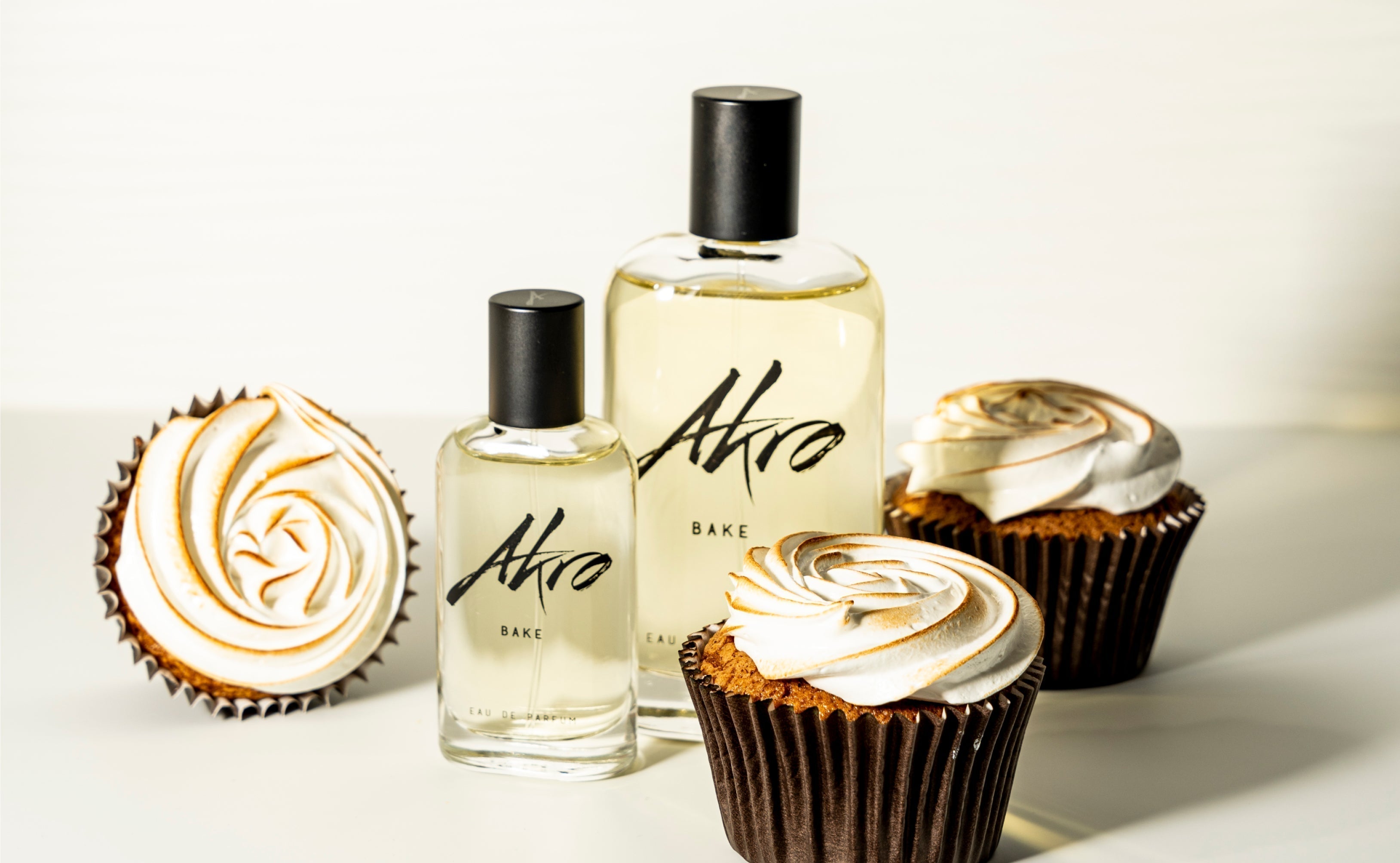 Akro Bake perfume bottle with lemon cupcake inspiration
