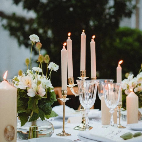 Sky Blue Madeleine Taper Candle