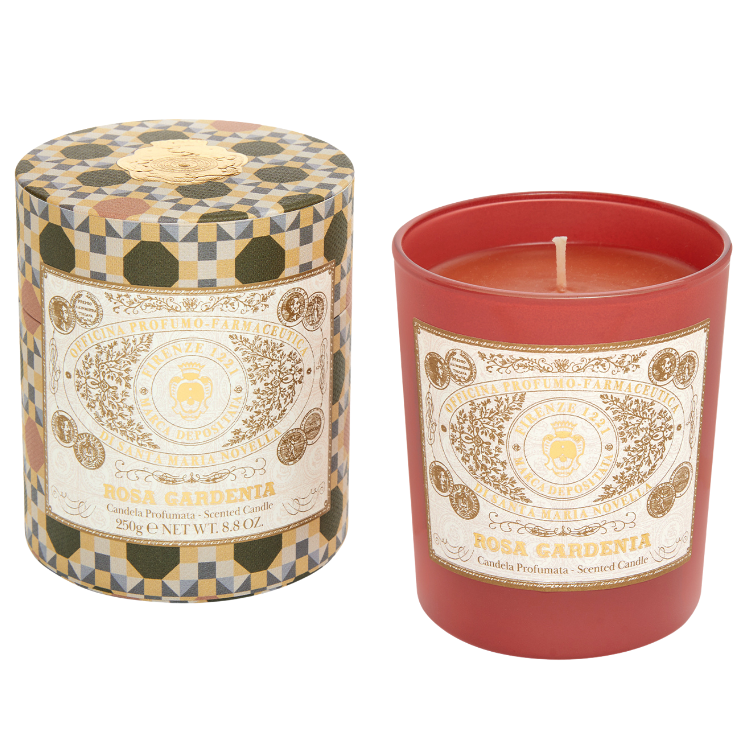 Rosa Gardenia Scented Candle 1221 Edition
