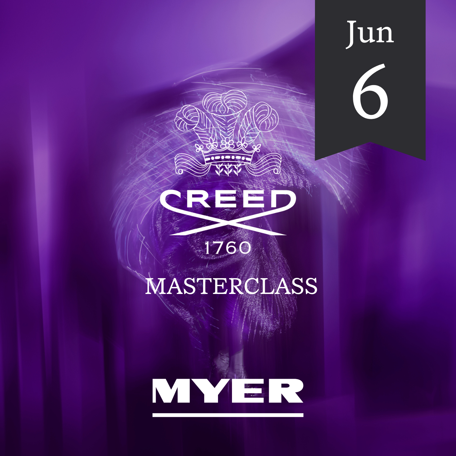 Creed Masterclass at Myer Sydney 6 June 2024