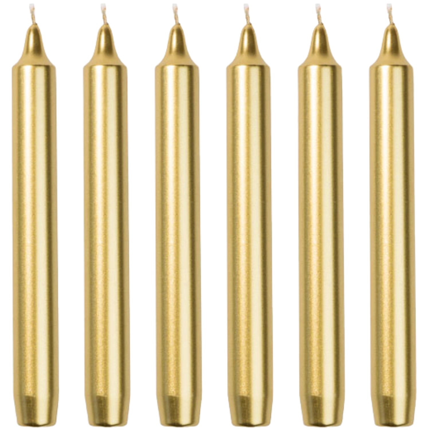 Madeleine Taper Candle Gold