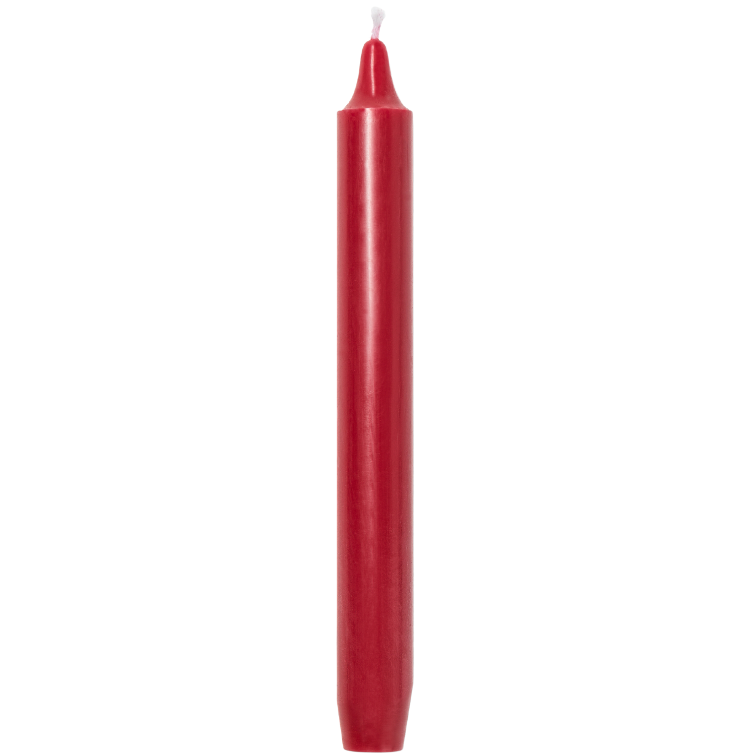 Madeleine Taper Candle Flame Red