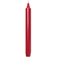 Madeleine Taper Candle Flame Red
