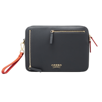 Graphite Large Leather Travel Companion