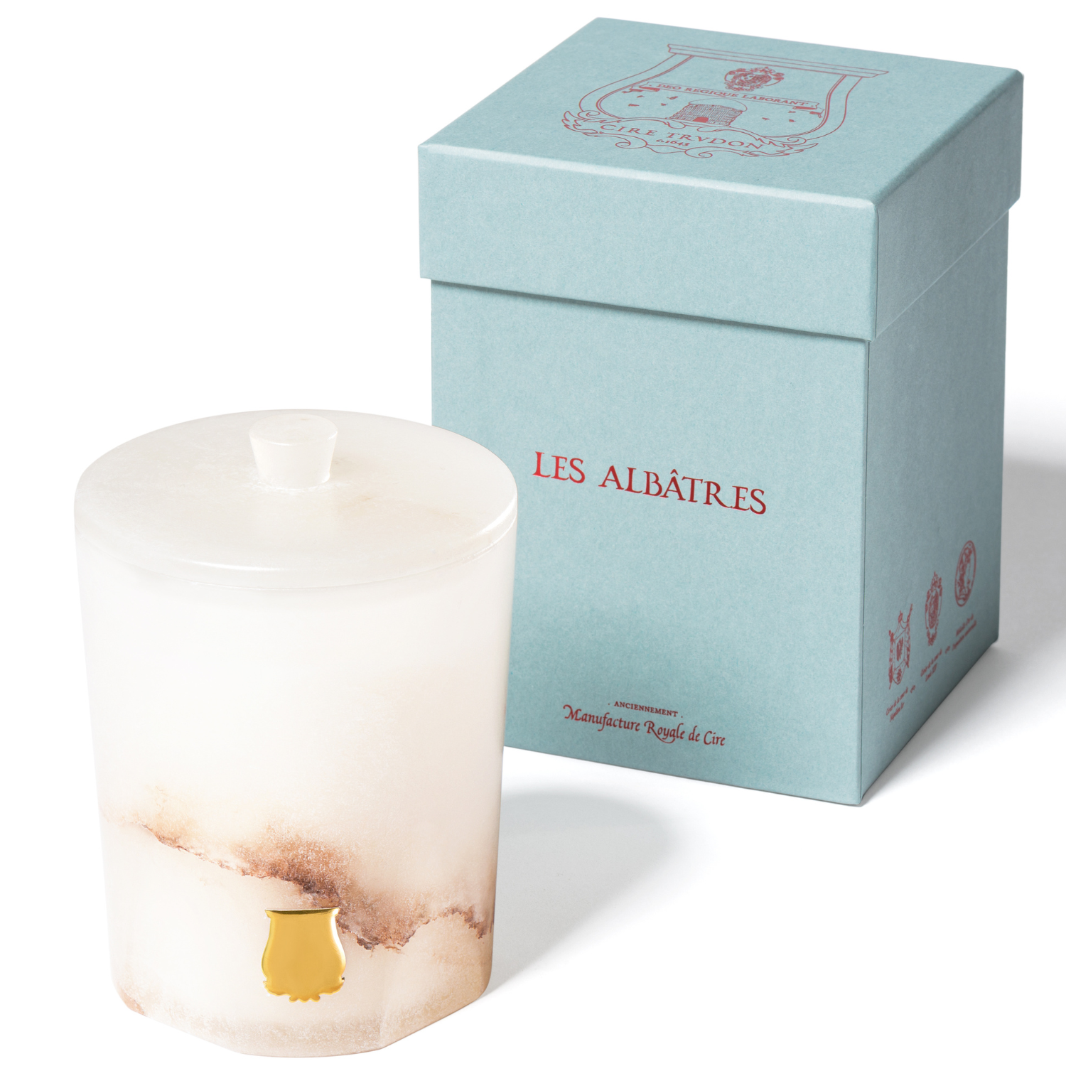Alabaster Vesta Candle