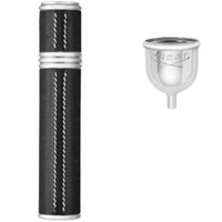 Silver & Black Refillable Pocket Atomiser
