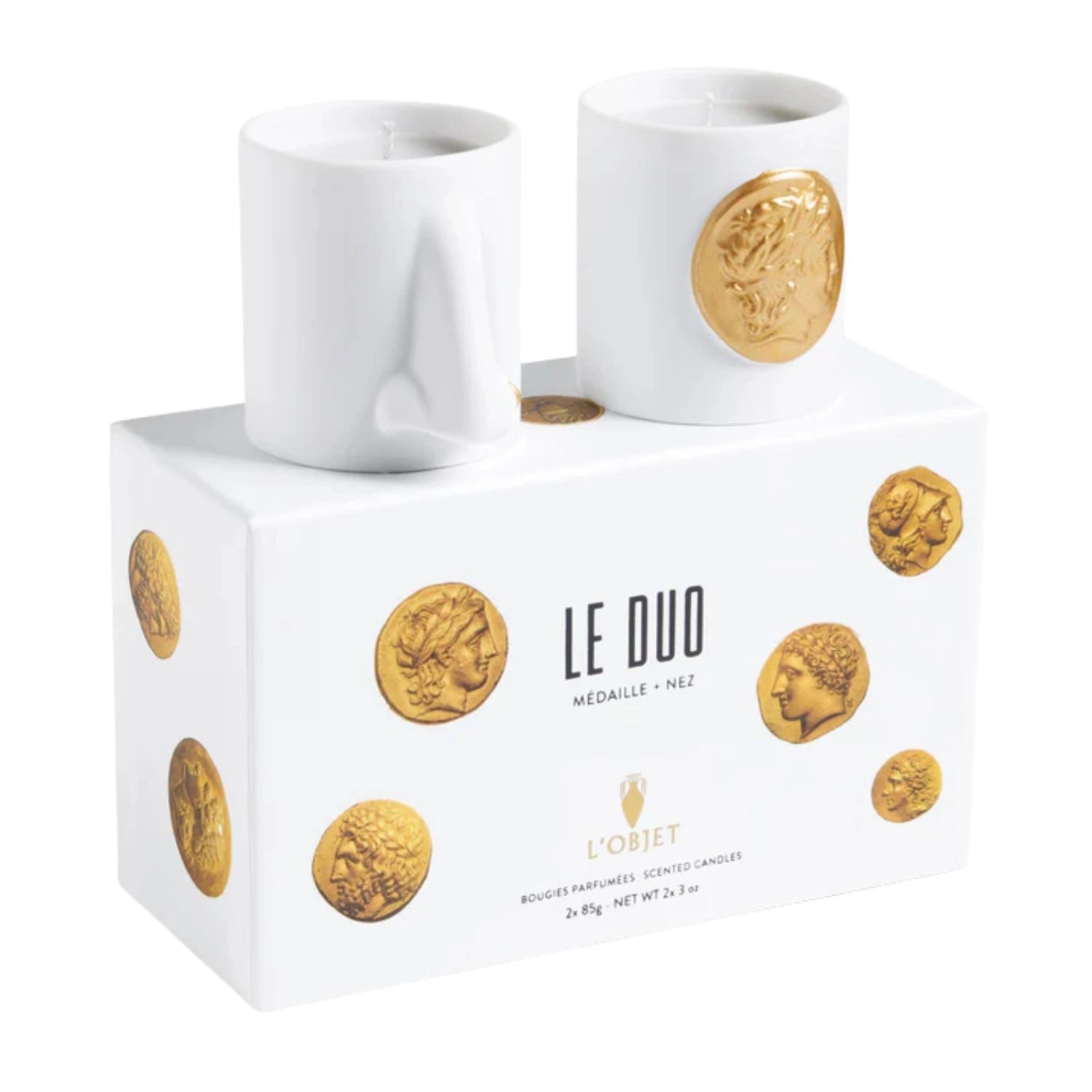Médaille + Nez Candles Set of 2