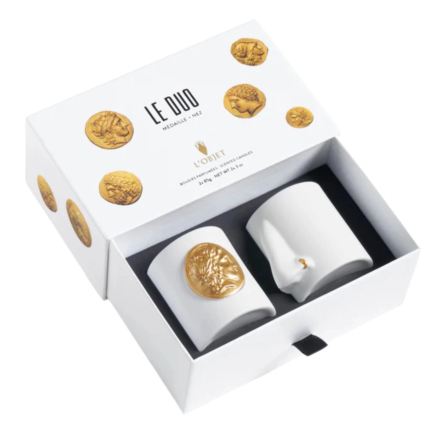 Médaille + Nez Candles Set of 2