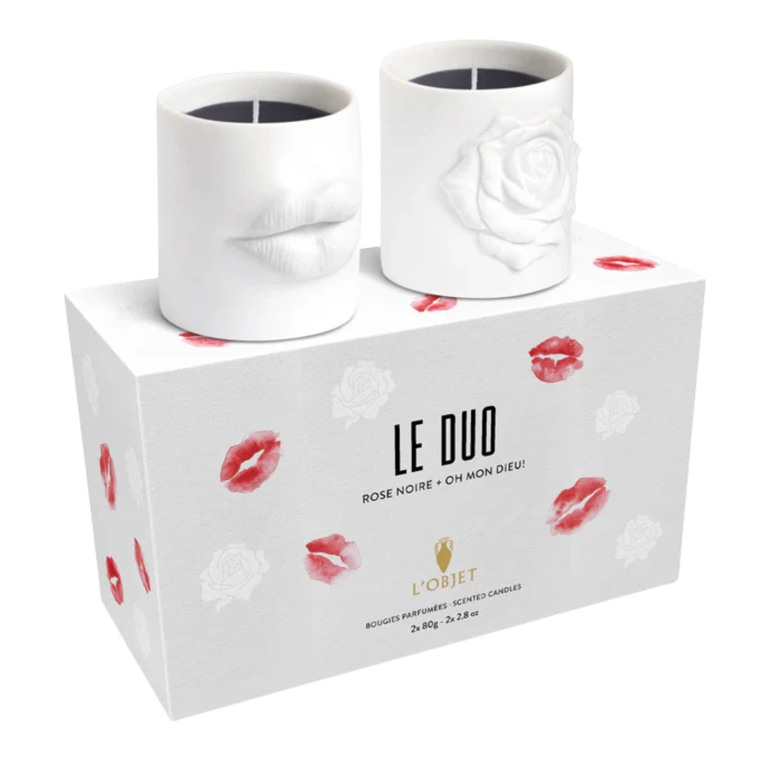 Oh Mon Dieu! + Rose Noire Candles Set of 2