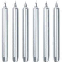 Madeleine Taper Candle Silver