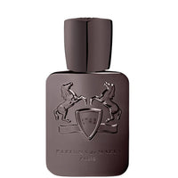 Parfums de Marly Herod Eau de Parfum bottle with a matte dark brown finish, embossed horse crest and matching dark brown cap.